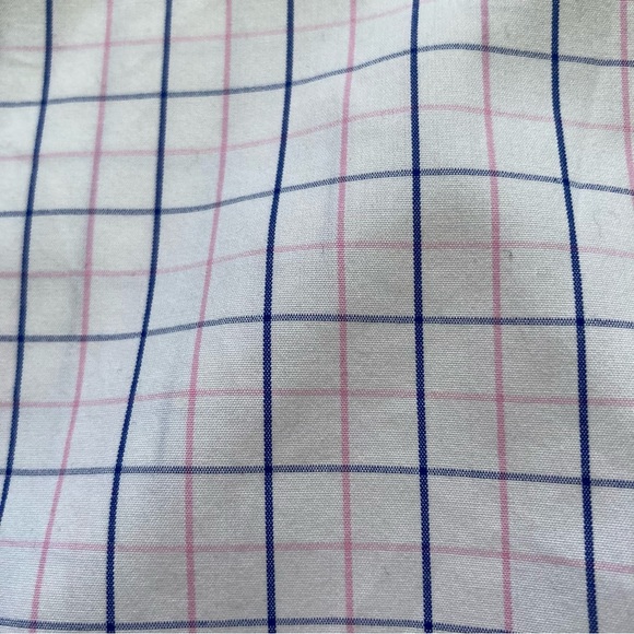 J.Crew 120’s 2-ply Blue and Pink Check Button Up Shirt - Picture 9 of 10